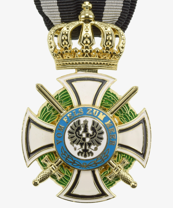 Prussia Royal House Order of Hohenzollern Cross of Knights with Swords